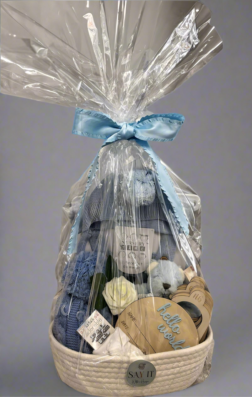 New Baby Boys Hamper - 11 Items