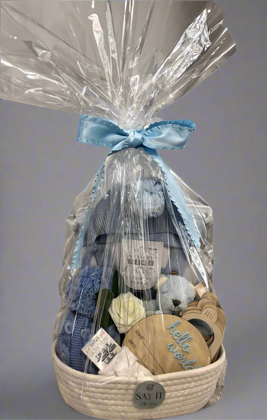 New Baby Boys Hamper - 11 Items